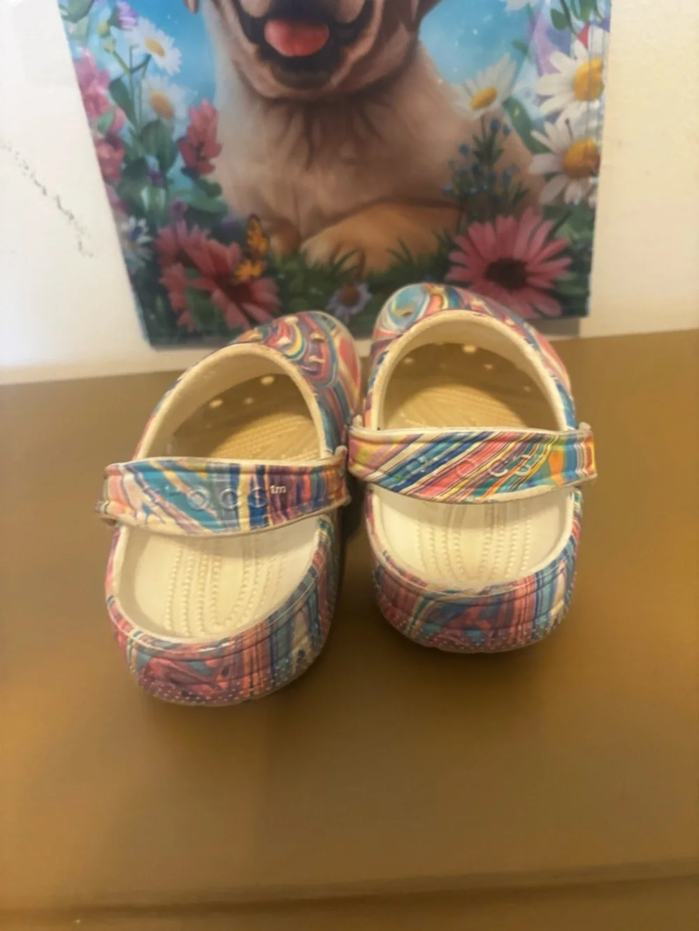 Kids Crocs Colorful Swirl Slip-On Clogs - Multicolor